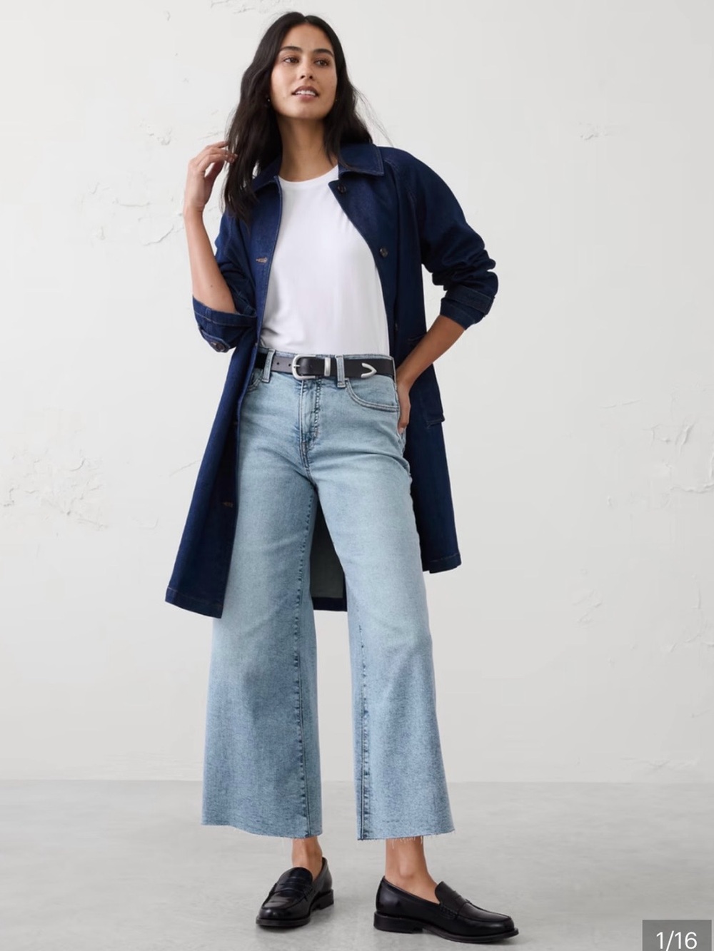 Banana Republic Wide-Leg Light Blue Women's Jeans